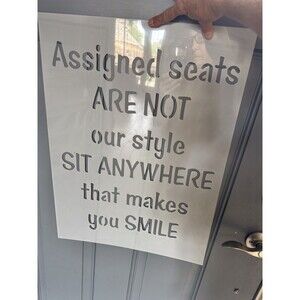 18X24 Stencil For Wedding Guest Sign